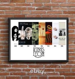 Kings of Leon Discography Multi Album Art Print Great Fathers Day Gift