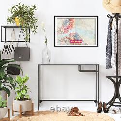 Kinshasa (Congo) Artistic Modern Map Photo Poster Art Print Gift