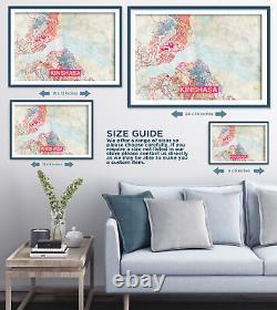 Kinshasa (Congo) Artistic Modern Map Photo Poster Art Print Gift