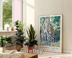 Kirifuri Waterfalls Wall Art, Katsushika Hokusai Traditional Ukiyo-E Woodblock