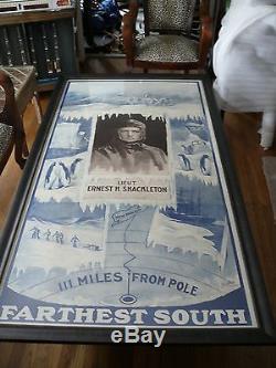 Knight Sir Ernest H Shackleton Explorer South Pole Touring Banner Poster