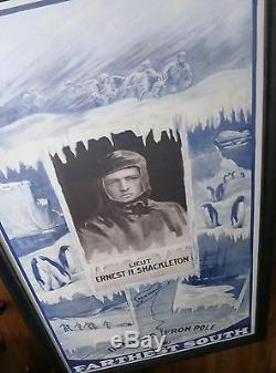 Knight Sir Ernest H Shackleton Explorer South Pole Touring Banner Poster