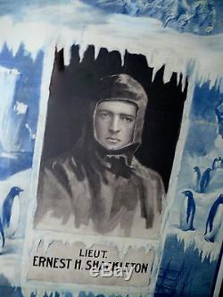 Knight Sir Ernest H Shackleton Explorer South Pole Touring Banner Poster