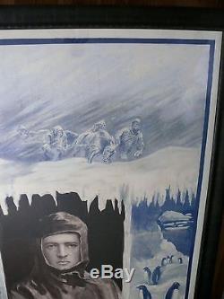 Knight Sir Ernest H Shackleton Explorer South Pole Touring Banner Poster