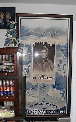 Knight Sir Ernest H Shackleton Explorer South Pole Touring Banner Poster