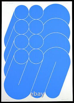 Konkrete Kunst, 1968. Serigraphie Friedrich GRÄSEL (1927-2013 D) handsigniert