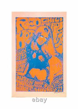 Kozik Red Hot Chili Peppers Sharron Tate Rock Concert Poster Signed Rhcp