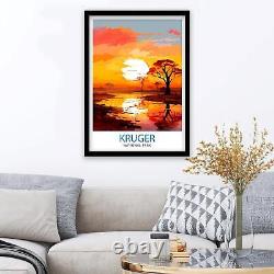 Kruger National Park Travel Poster Wall Art Kruger National Park Wall Hanging Ho