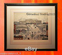 L. S. Lowry Limited Edition pencil signed print Station Approach Very Scarce