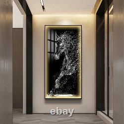 LED Horse Wall Art Frame 50100cm Home Décor With Aluminium Frame