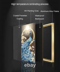 LED Waterflow with Deer Wall Art Frame 50100cm Home, Office, Hotel Décor