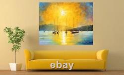 LEONID AFREMOV (NEW) CALIFORNIA SUNSET Painting Canvas Wall Art Picture POSTER
