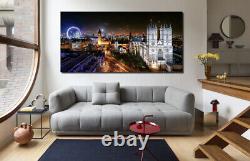 LONDON EYE WESTMINSTER ABBEY CANVAS PICTURE WALL ART PRINT Ready To Hang