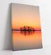 Lake Sunset Canvas Wall Art Float Effect/frame/picture/poster Print- Grey Yellow