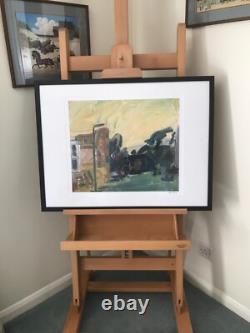 Large lithograph depicting Albert street signed Frank Auerbach framed & signed
