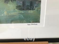 Large lithograph depicting Albert street signed Frank Auerbach framed & signed