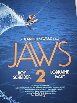 Laurent Durieux Jaws 2 Mondo Print Movie Poster Shark Horror Art Sea Ocean Ship