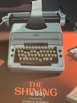 Laurent Durieux Shining Typewriter Regular Screen Print Signed Kubrick Mondo