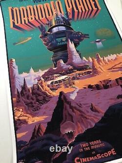 Laurent Durieux Signed Forbidden Planet Mondo Movie Print Poster Jaws One Sheet