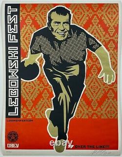 Lebowski Fest Print (2002) Shepard Fairey Obey Giant Signed / Numbered #300