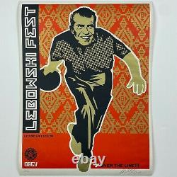 Lebowski Fest Print (2002) Shepard Fairey Obey Giant Signed / Numbered #300