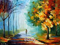 Leonid Afremov Alone A4, A3, A2, A1, A0 /canvas Framed Finished Art Home Decor