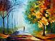 Leonid Afremov Alone A4, A3, A2, A1, A0 /canvas Framed Finished Art Home Decor
