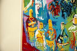 Leroy Neiman Bar at 21 Limited Signed Painting Art All Offers Considered