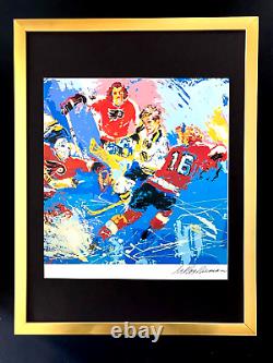 Leroy Neiman + Hockey + Circa 1990's + Signed Print Framed + Buy Now