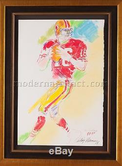 Leroy Neiman Original Pastel Painting Joe Montana Superbowl 1989 Original COA