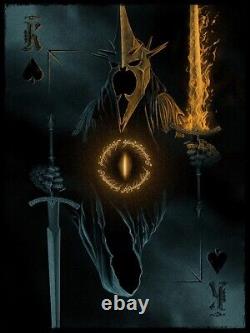 Lord of the Rings LOTR King of Spades Witch-King Angmar Print Marko Manev NEW