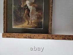 Lot Of 2 Professionally Inlay Framed Pierre Auguste Cot The Storm And Spring
