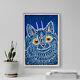 Louis Wain A Cat In Gothic Style (1925) Painting Photo Poster Print Art Gift