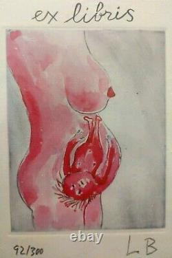 Louise Bourgeois Ex Libris No. 8 (2005) LITHOGRAPH SIGNED RARE