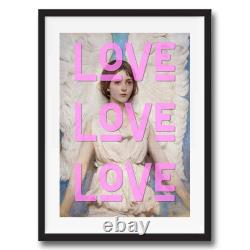 Love Love Love Angel Quote graffiti wall street art print