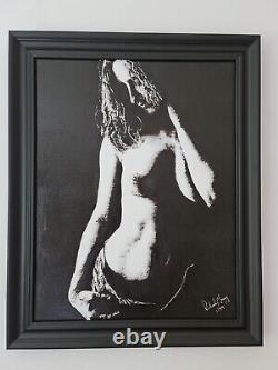 Ltd Edition Hand Embellished Signed Fine Art Giclée Print sexy female nude naked