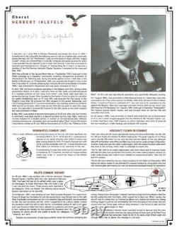 Luftwaffe Profile Album with 24 original WWII Luftwaffe Aces Autographs