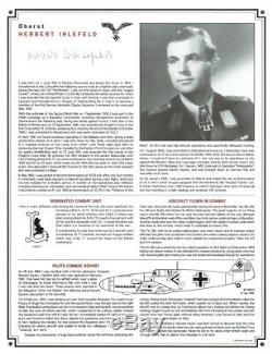 Luftwaffe Signed Profile Album 24 Luftwaffe Aces inc Hartmann, Galland, Rall