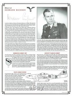 Luftwaffe Signed Profile Album 24 Luftwaffe Aces inc Hartmann, Galland, Rall