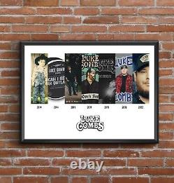 Luke Combs Multi Album Cover Art Poster Discography Print Christmas Gift