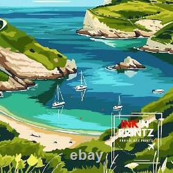 Lulworth Cove Dorset Travel Print