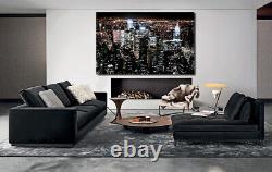 MANHATTAN NEW YORK CANVAS WALL ART PICTURE PRINT FRAMED Ready To Hang