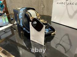 MARC JACOBS Snapshot Blue Sea Multi Small Camera Bag Logo strap Crossbody