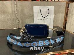 MARC JACOBS Snapshot Blue Sea Multi Small Camera Bag Logo strap Crossbody