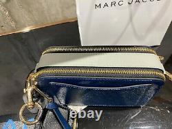 MARC JACOBS Snapshot Blue Sea Multi Small Camera Bag Logo strap Crossbody