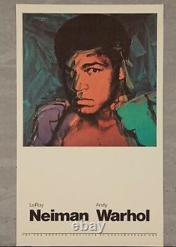 MISC03.0479 1981 Andy Warhol Vintage Poster, Ali, Neiman and Warhol L. A. I. C. A