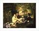 Manet Le Dejeuner Sur L'herbe Fine Art Giclee Print Poster Wall Art With Border