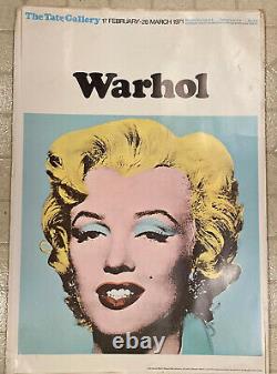 Marilyn Monroe- by Andy Warhol 1971 Tate Gallery, London Exhibition Poster