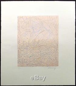 Mark Tobey Morning Grass Hand Signed Original Artwork Etching, Submit Offer