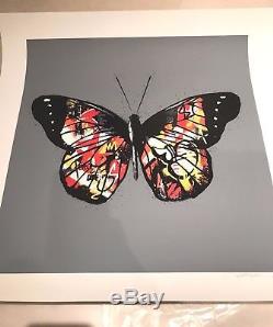 Martin Whatson Butterfly Signed print ORANGE